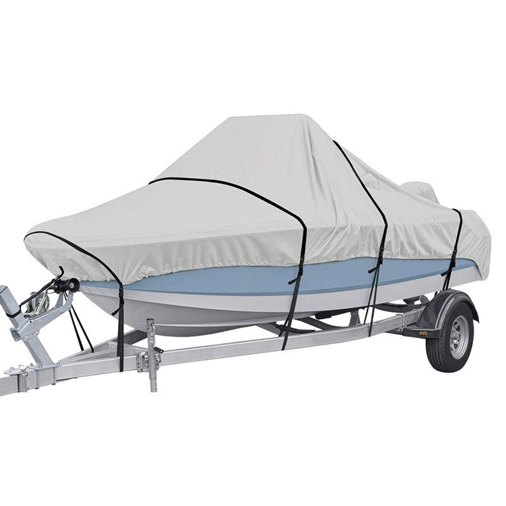 Odporny na rozdarcia pokrowiec na łódź z torbą do przechowywania Wodoodporny pokrowiec na łódź na każdą pogodę Pasuje do V-Hull, Tri-Hull,