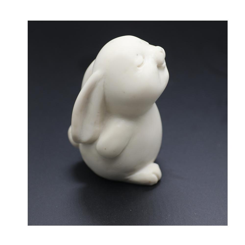Squeezing Rabbit Silicone Candle Mold, 3D Animal Crafts, Resin Gypsum Soap Mold, DIY Chocolate Ice Block Baking Tool, Home Gift