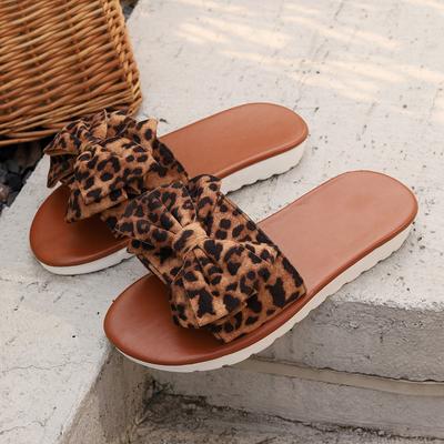 Mode Damen Ballerinas Hausschuhe Sommer Mode Schleife Sandalen Schuhe für Damen Flache Lässige Strandhausschuhe Pantoletten Damen Zapatos De Mujer