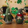 Green Faceless Old Man Doll Fashion Plush Ornaments Irish Day Dwarf Doll  Patrick's Day Celebration