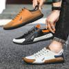 Men's Shoes Soft-soled Driving Casual Sports Shoes Are Convenient, Comfortable and Lightweight, One-pedal Color Matching Flat Shoes
