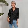 Ladies Elegant Spring Summer French Long Sleeve Jacquard All Match Blouse Shirt Top