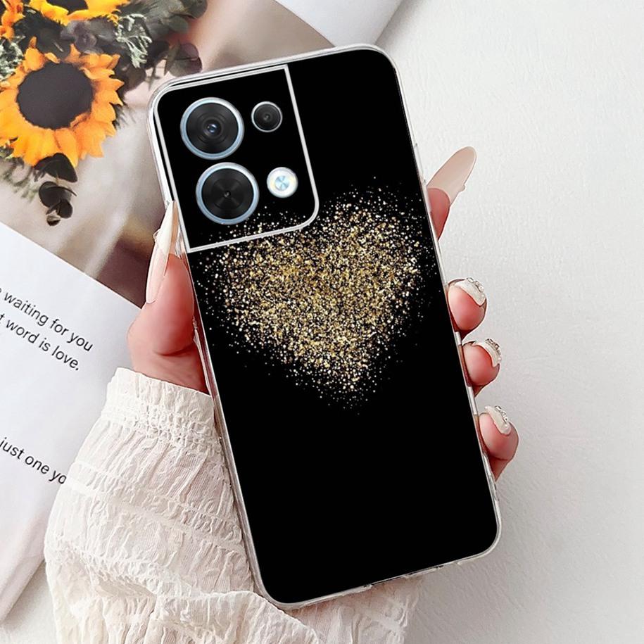 For OPPO Reno 8 Case CPH2359 Cover Cute Cartoon Cat Carp Lion Soft Silicone Shockproof Bumper For OPPO Reno8 Pro 5G CPH2357 Capa