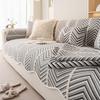 Wavy Pattern Sofa Cushion Cover Mats Non-Slip  Autumn Sofa Protector Arc Edge Soft Anti-Skid Living Room Chenille Sofa Mats