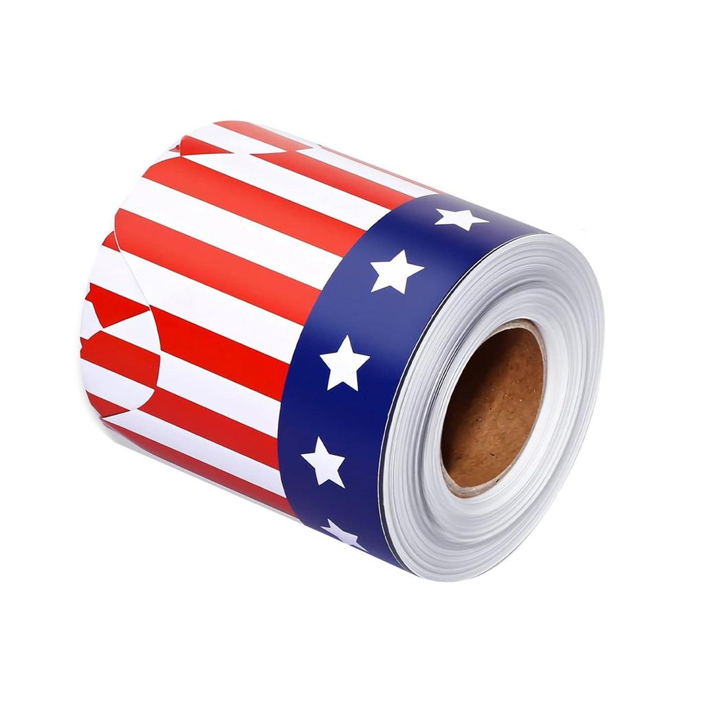 4th of July Bulletin Board Border Independence Day Bulletin Border Trim Bulletin Board Sticker for Classroom Decoration