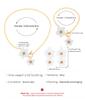 2025 New Elegant White Flower Pendant Necklace Earrings Anklets Jewelry Sets for Women Earrings Wedding Jewelry Set Accessories