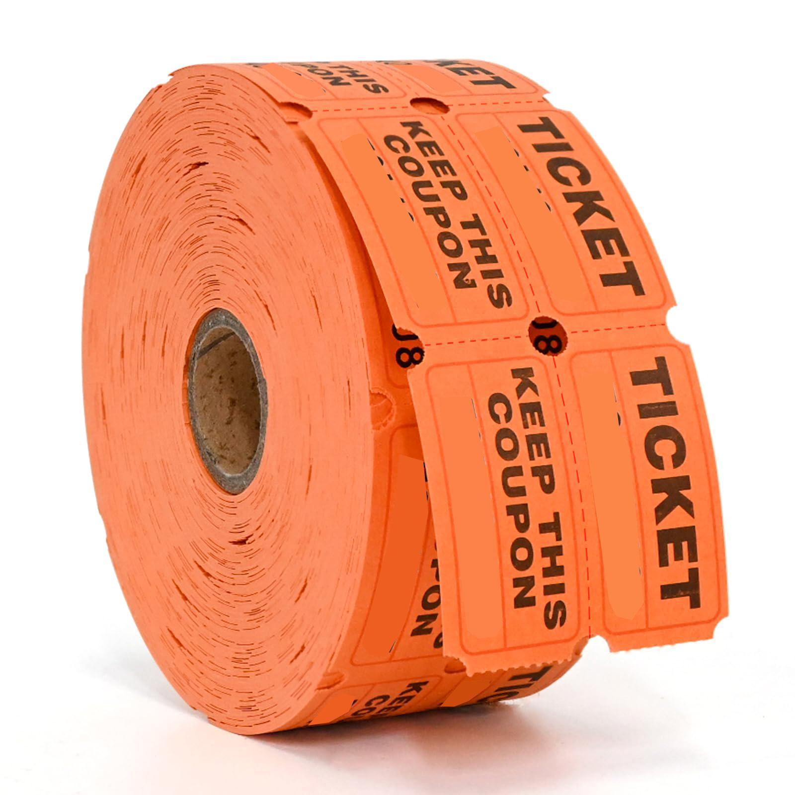 

500 шт. Цветной отрывной купон на вход, ваучер, купон для розыгрыша призов One Size оранжевый