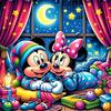 Disney ציור יהלומים 5D מיקי מיני ערכת פסיפס תפר צלב קישוט לבית מדבקת קיר מתנה בעבודת יד DIY