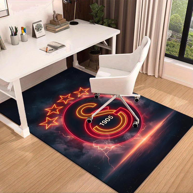 Galatasaray Football Club Crest Area Rug Office rug, Chair Rug, Decor Carpet Livingroom bedroom Mat, Large Size Fan gifts Christmas gifts