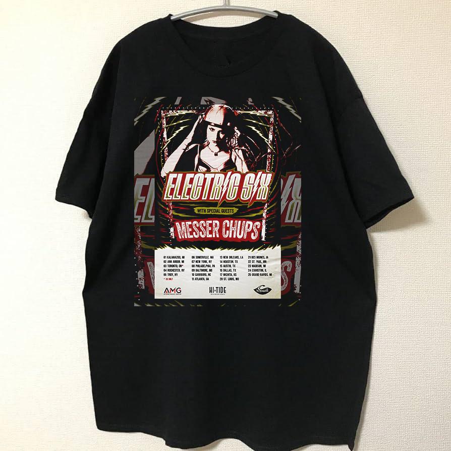 

MESSER CHUPS ON TOUR WITH ELECTRIC SIX T Shirt Full Size S-5XL Unisex T-Shirt XXL