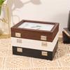 Picture Frame Hinged Folding Collage Photo Frame Multiple Wooden Desk Picture Frame with Glass Front Tabletop Decors