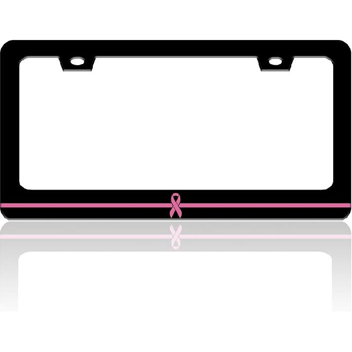 Beautiful Colorful Butterfly License Plate Frame Funny Watercolor License Plate Holder For Front Or Rear Car Tags Stainless Steel Car Decoration With