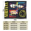 Nirvana Face Band  Blanket Quality Super Soft  Throw Blanket Autumn Travel Couch Chair Print Bedspread