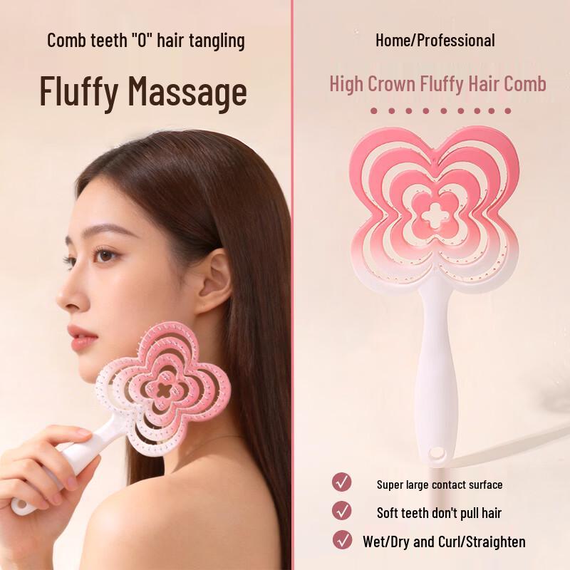 

Volumizing Rib Hair Styling Comb with Scalp Massager