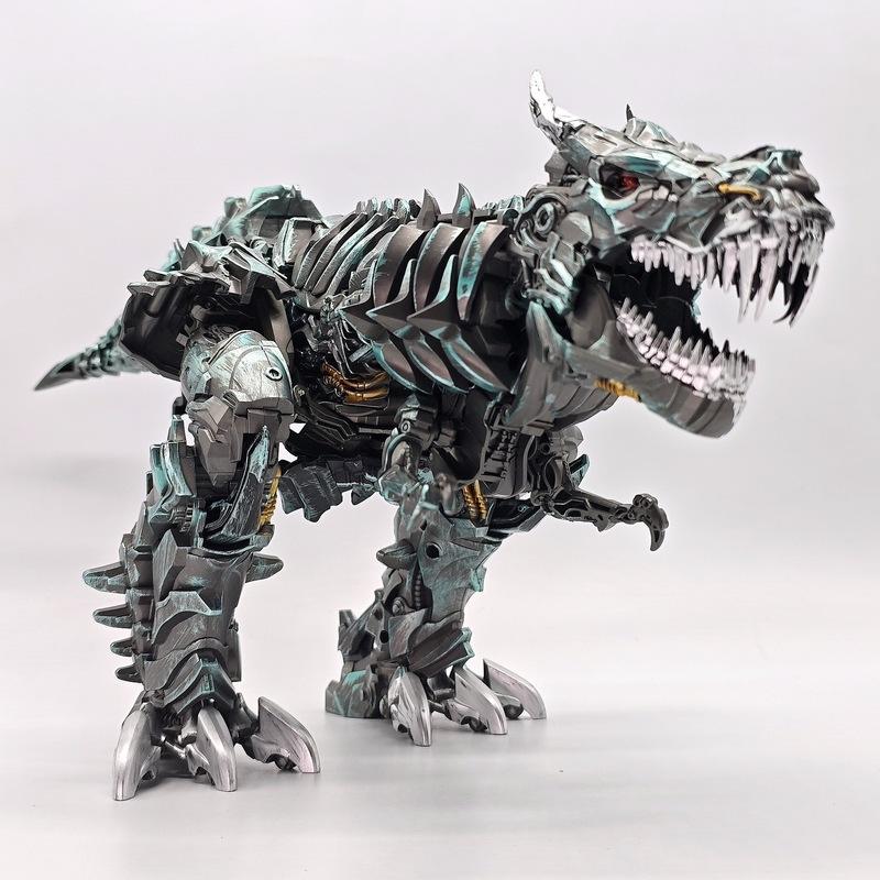 23cm Dinosaur Transforming Toy Leader Grimlock Action Figure Deformable Dinosaur Robot Model Desk Ornament Children Adults Gifts