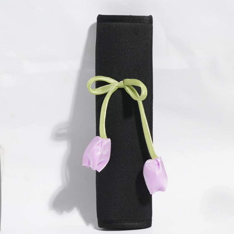 Seat Belt Shoulder Protector Premium All Season Tulip Decorative Safety Shoulder Pads For Car Interiors