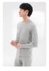 Men's Slim Fit All-Cotton Long Johns Set, Warm Thin Base Layer, Perfect for Autumn and Winter