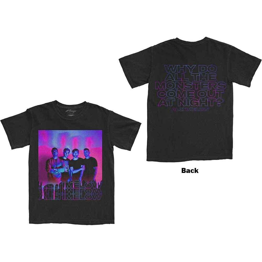 All Time Low Blurry Monster T-Shirt Black New Unisex T-Shirt M