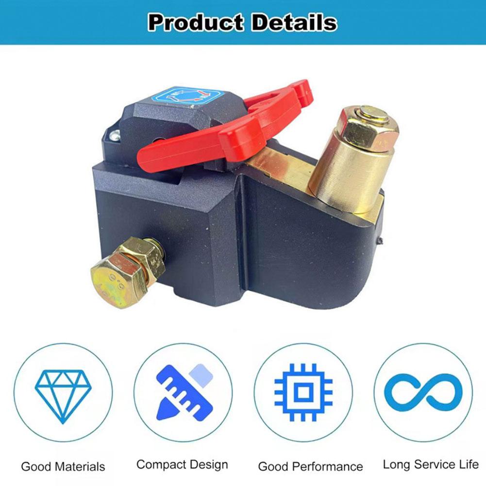 1Pcs Pure Copper Battery Disconnect Switch 12V 24V Heavy Duty Master Isolator Rotatable Power Cut Off Kill Switch for Car T A4M1