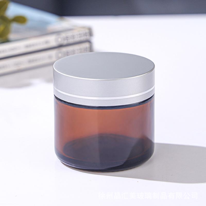 50g Bernsteinglasflasche: Gesichts-, Augencreme & Kerzenhalter, Tragbare Probengröße