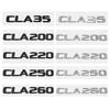 ABS Car Tail Letters Sticker Emblem for Mercedes Benz CLA35 CLA200 CLA220 CLA250 CLA260 Rear Trunk 3D Number Badge Decals RJ1