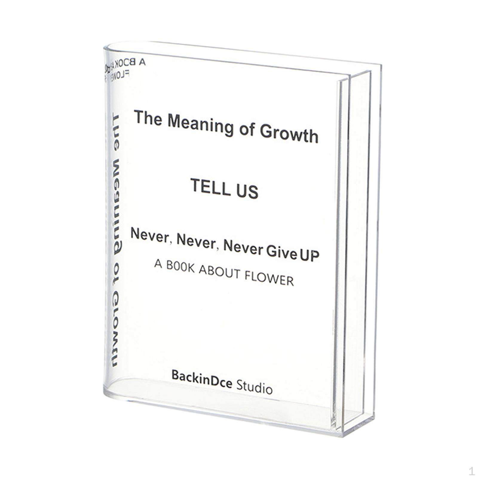 

20x15x4 см акриловая ваза для цветов декоративная прозрачная прямоугольная настольная декорация для кофе Style C