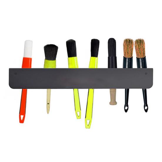 Detailing Brush Holder 10 Holes Wall Mount Car Detailing Brush Organizer Heavy Duty Detailing Brush Rack for Garage Workshop Storage And Organization