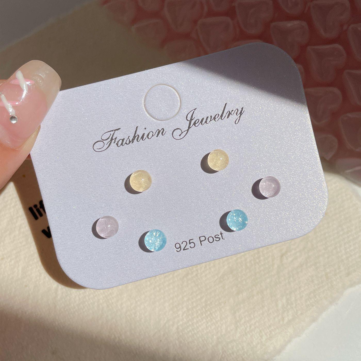 

Красочные серьги-шарики Aurora с иглами из серебра 925 пробы — простой, свежий дизайн для девочек