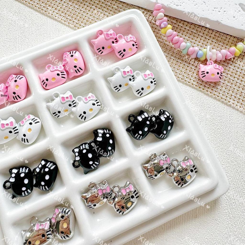 Hello Kitty Cat Alloy Pendant & Accessory Set