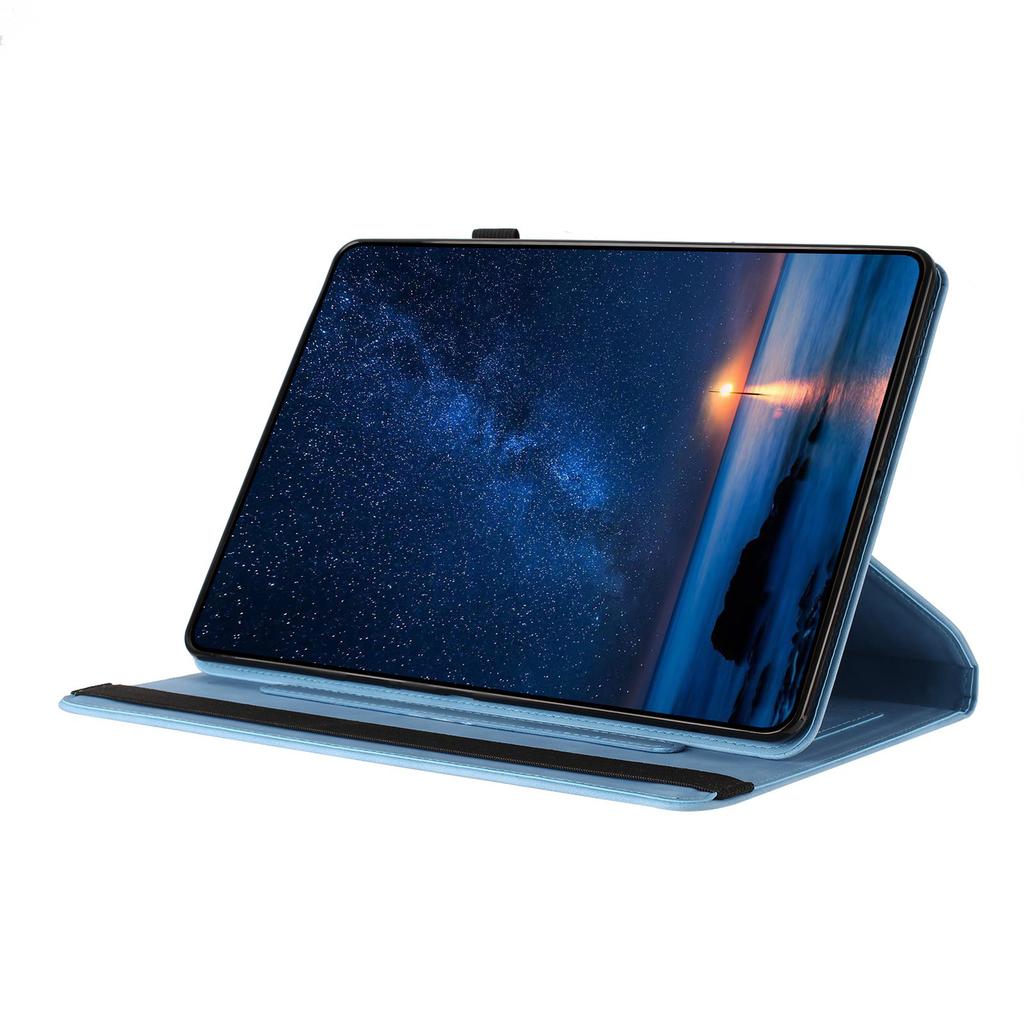 Tablet Case For Samsung Galaxy Tab S10 FE/S9 FE/S9 Rotating Stand Solid Color PU Leather Cover