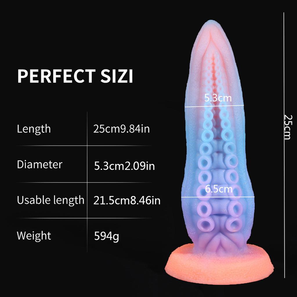Hot Sale Luminous Anal Dildo Huge Penis Dick Animal/Monster Dildo Sex Toys For Adult 18+ Ass Dilator Glowing Dildo Big Buttplug