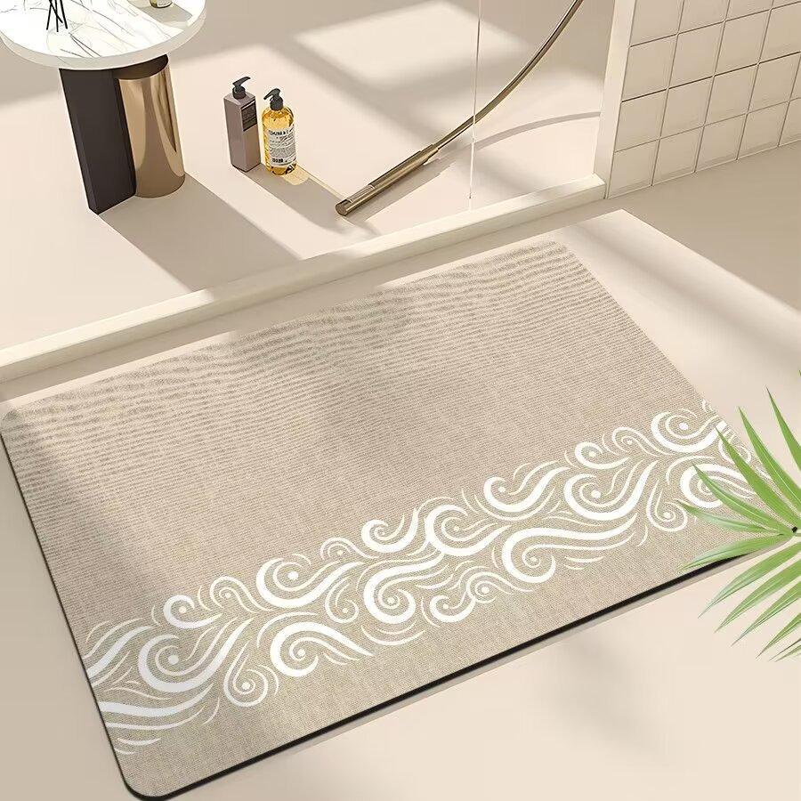 

Подушка для туалета Diatom Mud, впитывающий коврик для пола, быстросохнущий коврик для ванной комнаты, коврик для двери туалета, симпатичный нескользящий коврик для ног 40*60cm