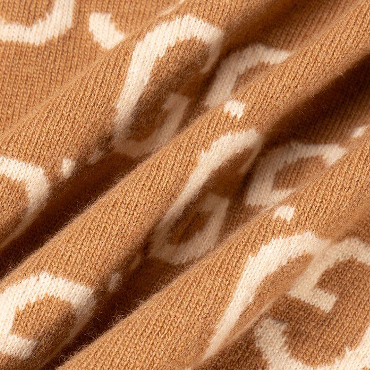 GUCCI Gg Wool Jacquard V Neck Cardigan 694758-XKCC5-2296