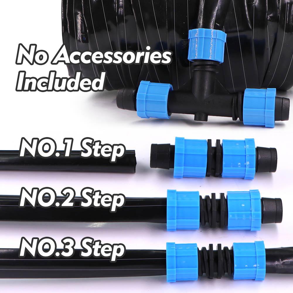 100m Drip Tape 16mm PE Hose Spacing 10-30cm Garden Greenhouse Orchard Watering Farm Agricultural Irrigation Soaker Hose Dripper