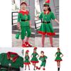 Fröhliches Familie Weihnachts-Cosplay-Kostüm mit grünem Elfen-Weihnachtsmann-Design für alle Altersgruppen