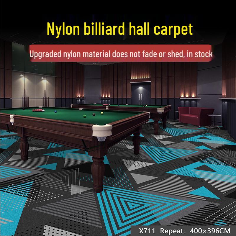 Billiard Room Nylon Carpet: Fireproof, Printed, Large Area, Wall-to-Wall for Halls & Clubs