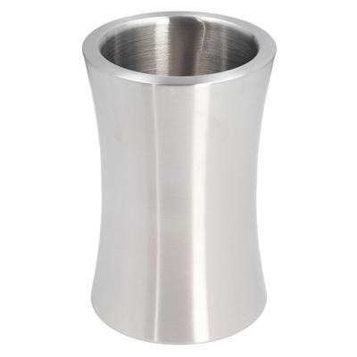 Seau à vin Capacité 2L Argent Forme fine Style contemporain Double paroi Acier inoxydable Bouteille de vin