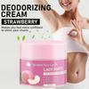 Peach-Scented Deodorant Cream for Underarms & Sensitive Areas, Moisturizing & pH Balanced FormulaOdor ControlMild & Lasting