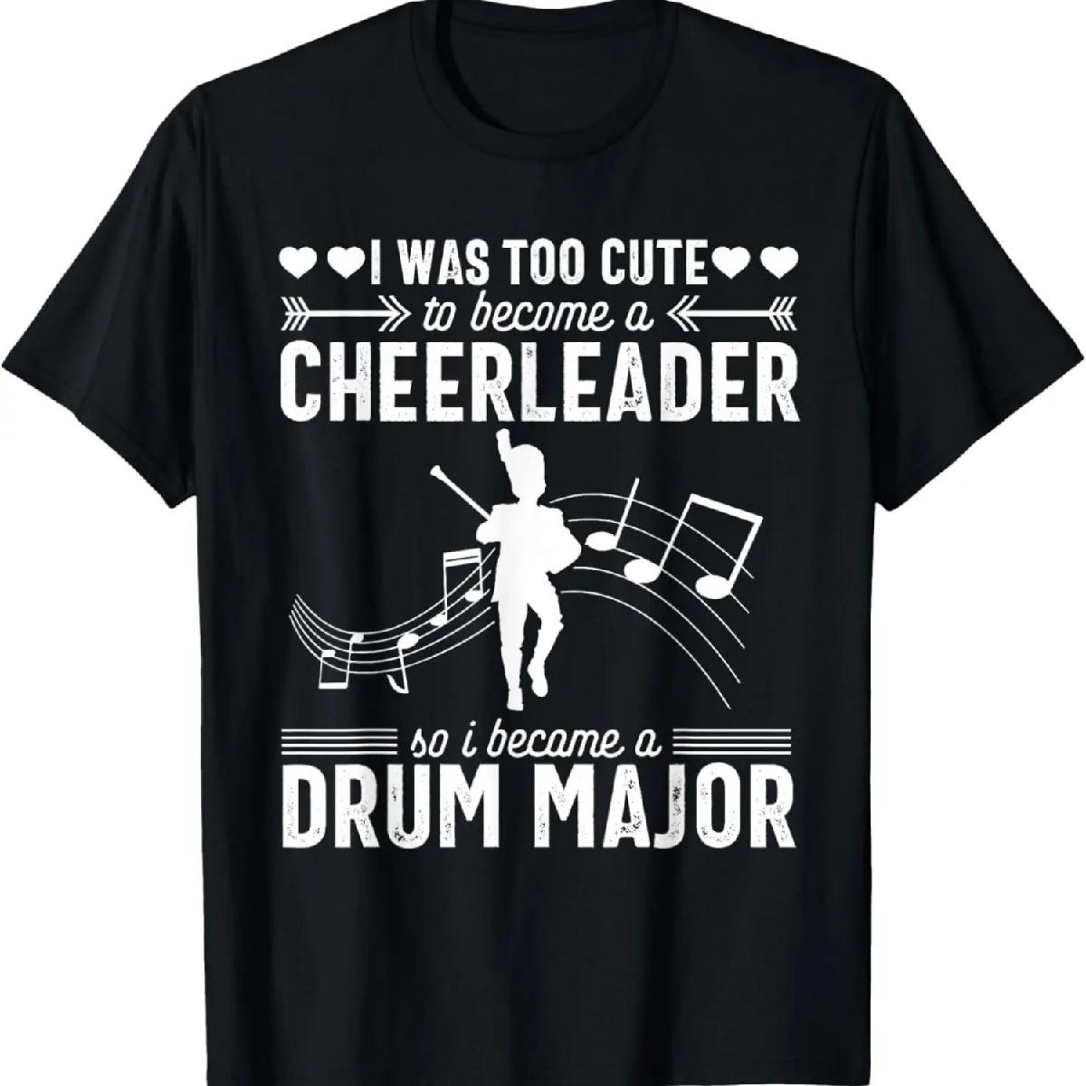 Мама-барабанщик Смешная Слишком милая Футболка для родителей марширующего оркестра XXXXXL чёрный
