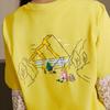 adidas T Shirts Unisex Yellow Crew Neck Moderate Straight Fit KC3061