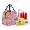 Borsa termica per il pranzo 'Ghepardi in un arcobaleno' per bambini, borsa frigo scolastica, contenitore termico per alimenti, borsa tote, contenitori portatili per il pranzo