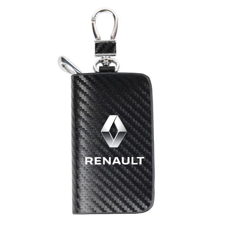 

Hub Caps Car Key Protection Shell Bag Carbon Filber CarKey Case For Renault Megane 2 3 Clio Scenic Duster Kaptur Captur Logan Ca червоний