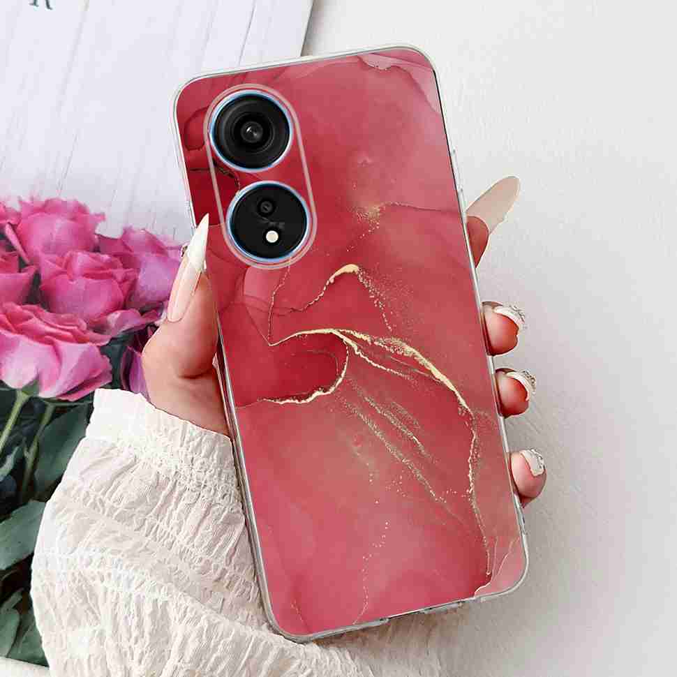 For Oppo A1 Pro 5G 6.7" Case Fashion Flower Painting Soft Silicone TPU Back Cover For Oppo A1 Pro a1 Pro PHQ110 Cases Bumper