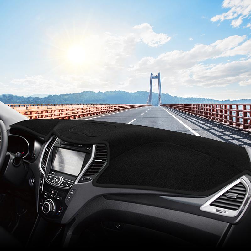 Accesorii auto pentru Hyundai Santa Fe 3 2013 2014 2015 2016 2017 Husa bordului Evitați panoul de lumină Covoare anti-UV Covoare anti-alunecare