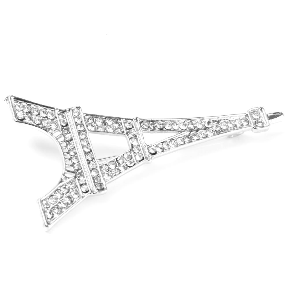 Romantic Eiffel Tower Design Pin Brooch With Rhinestone Gift/Wedding/Scarf