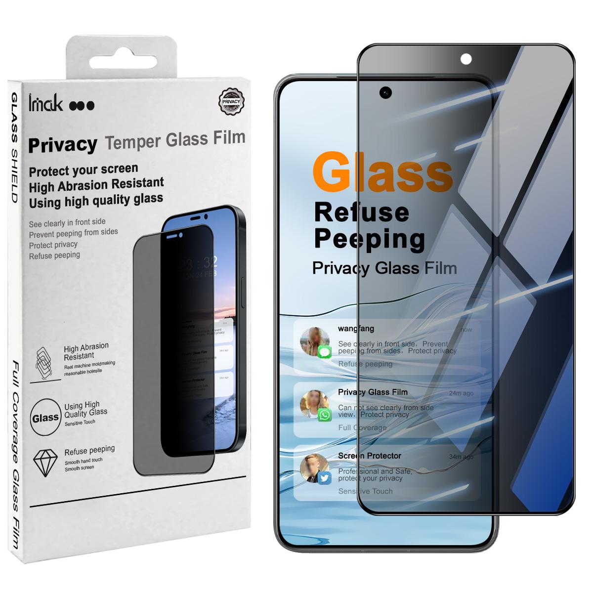 

For Vivo X300 Ultra 5G Glass IMAK 3D Curved Privacy Tempered Glass Full Screen Coverage Film Vivo X300 Ultra 5G