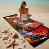 Car Adventure Stylish Digital Printing Beach Towel Quickdrying Absorbent Blanket For Beach Pool Gym Travel Christmas Gift C922407