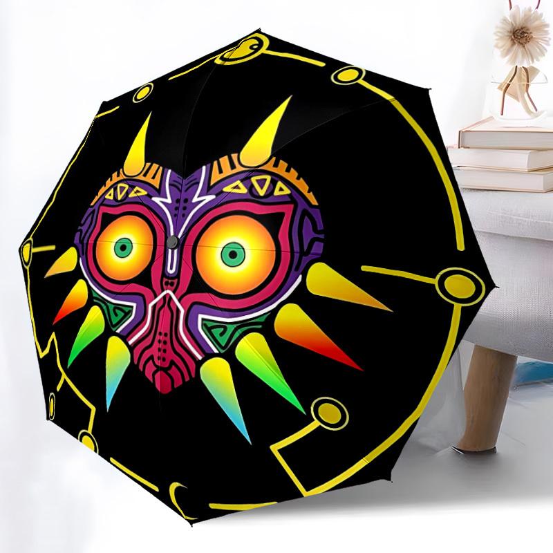 

1pc Majora s Mask Automatic Umbrella - Automatic Opening And Closing, Sturdy Iron Frame, Formal Occasions yy251018220