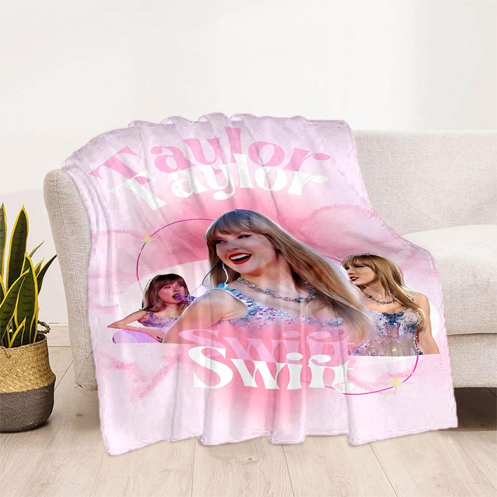 Taylor Swift's Rosa Feier-Decke Ultra-Weich Geeignet für Strandkorb Wohnzimmer Vier Jahreszeiten Universell Moderner Stil