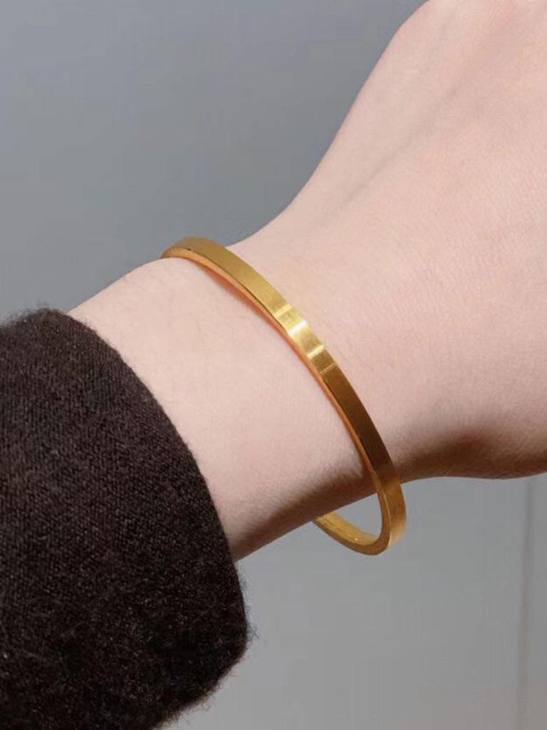 Anti-Tarnish Roman Numeral Crystal Bangle - Available Individually or As a Pair